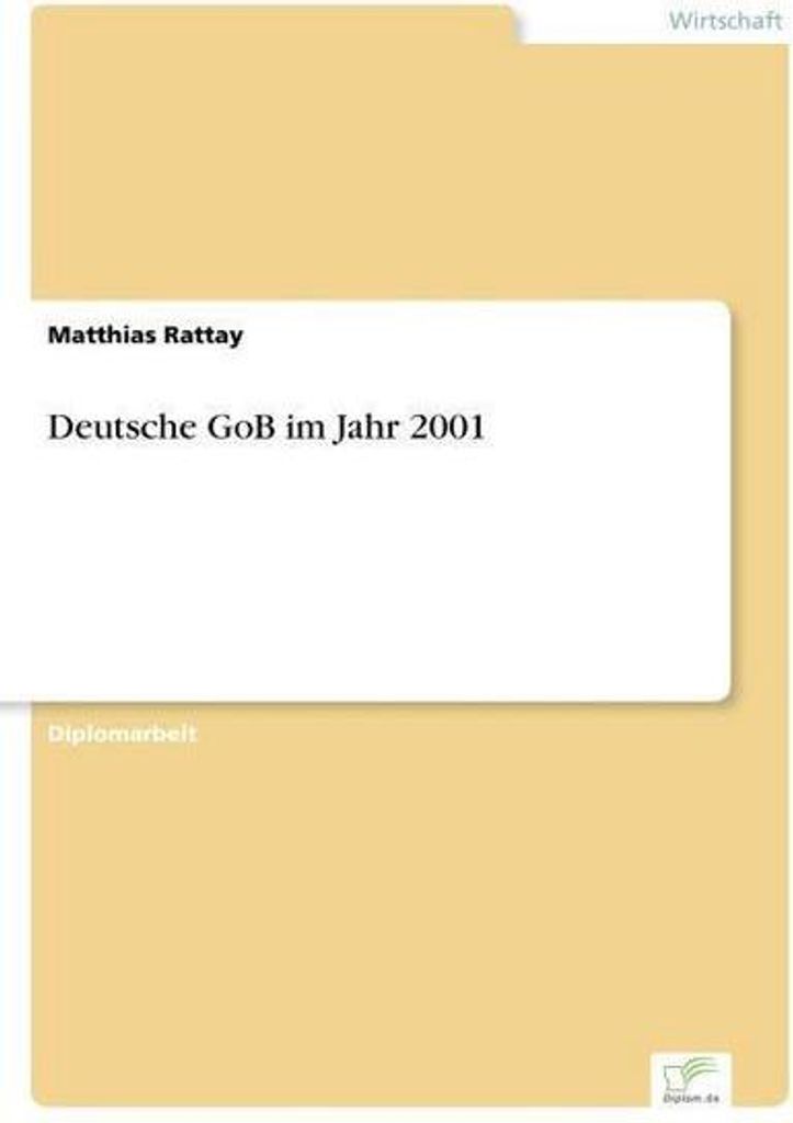 Deutsche GoB im Jahr 2001