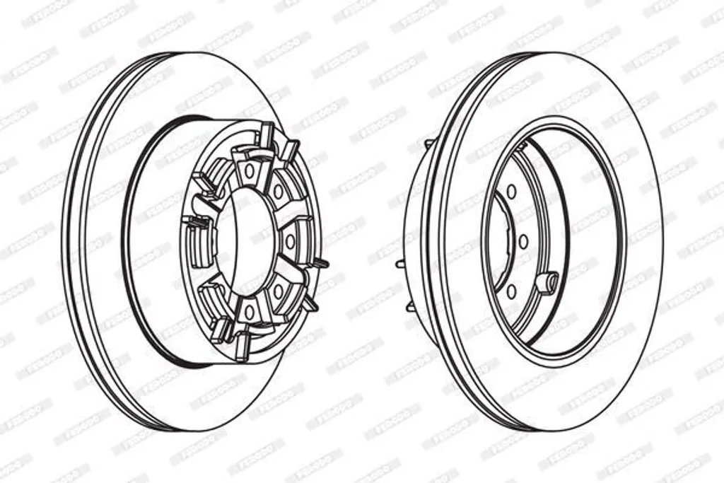 Disque de frein de rechange FERODO FCR140A pour entretien automobile