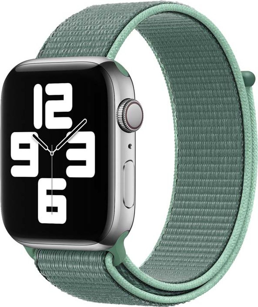 Armband für Apple Watch Series 8 7 6 5 4 3 2 1 SE - Nylon Band Ersatzarmband Sport Loop - Türkis - 38mm 40mm 41mm