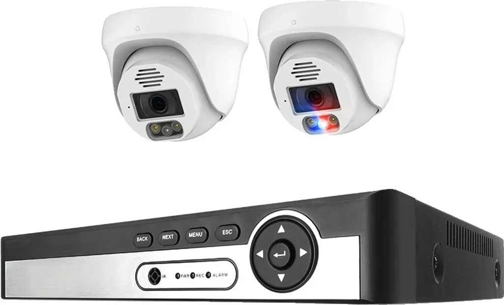Système de caméra de sécurité 4K avec NVR 8CH et 2 caméras 8MP surveillance