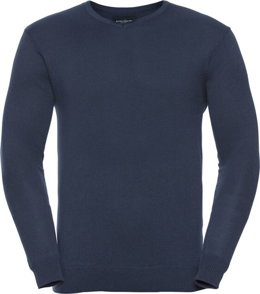 Russell Collection - Sweatshirt V-Ausschnitt für Herren PC5749 (M) (Dunkelblau)