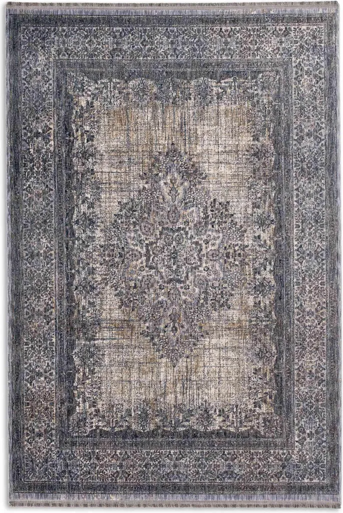 Tapis de salon Astra Sarezzo bleu 160 x 230 cm pour intérieur moderne