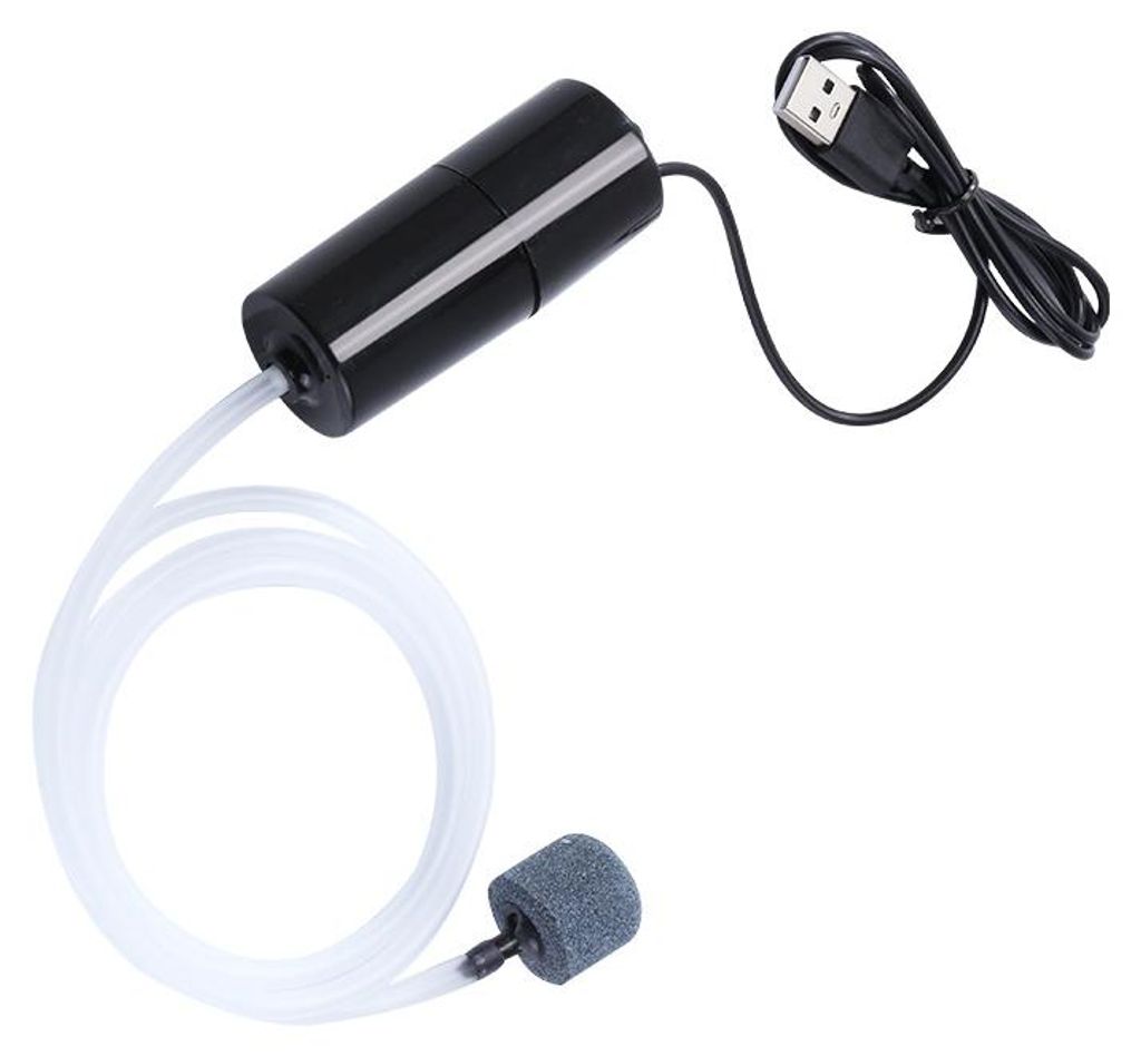 Mini Aquarium Air Pump USB Tragbar Oxygen Air Pump mit Air Stone Silent energiesparend Oxygen Pump für Aquarium Fishing