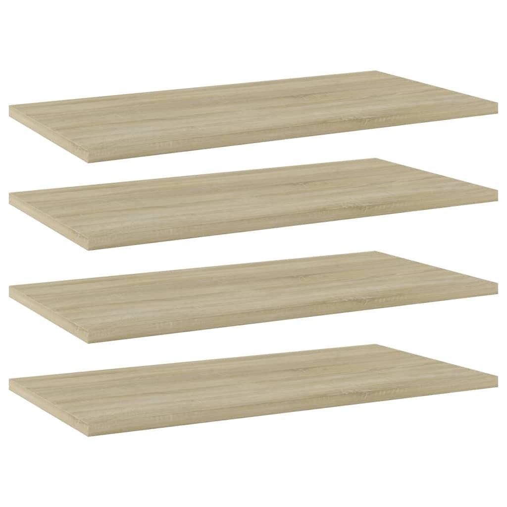 vidaXL Bücherregal-Bretter 4 Stk. Sonoma-Eiche 60x30x1,5 cm Produktbild 