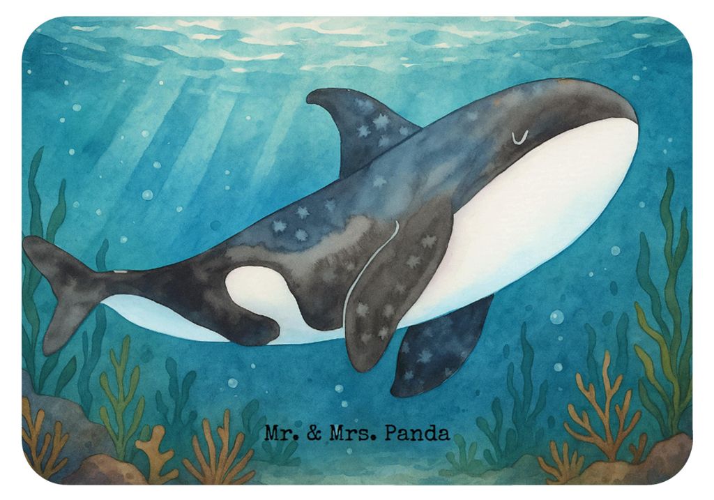 Mr. & Mrs. Panda magnet Orca Design - Weiß - Geschenk, haftmagnet, Büro, Startup, Notizhalter, whiteboardmagnet, zettelhalter, Meer, Arbeit, Küh...