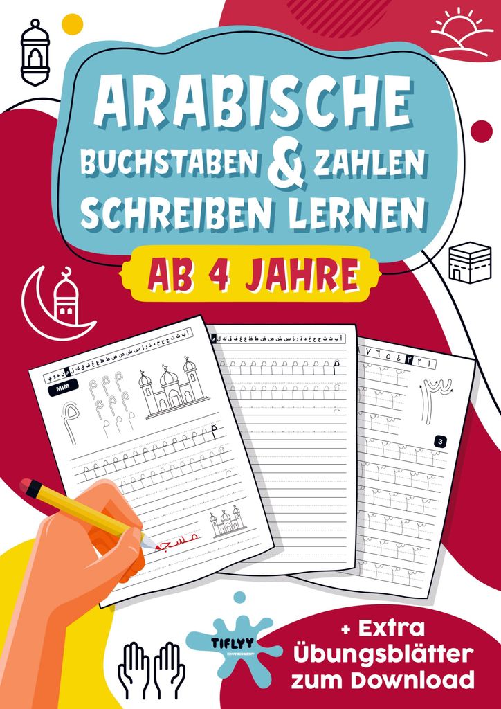 Arabische Buchstaben & Zahlen schreiben lernen: toller Produktbild 