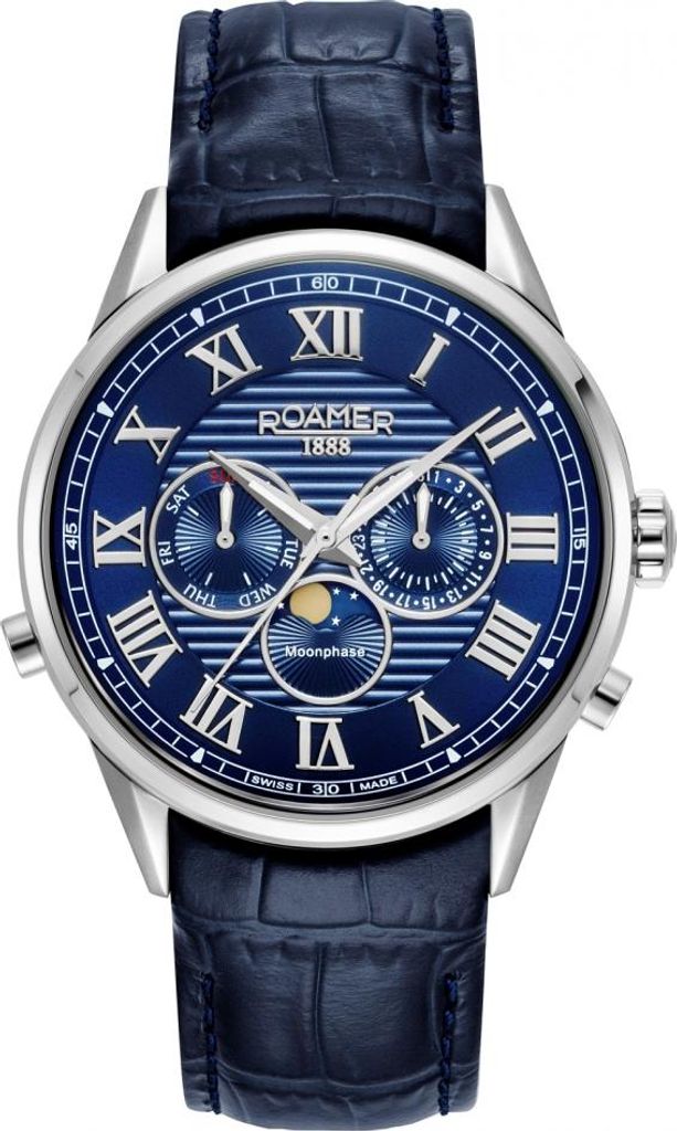 Herrenuhr ROAMER 513821 41 45 05 in klassischem Marineblau