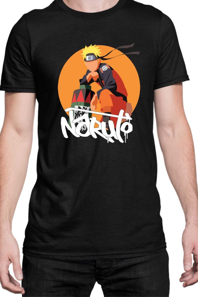 Herren T-Shirt Naruto Naruto 04, Man 2XL / Schwarz