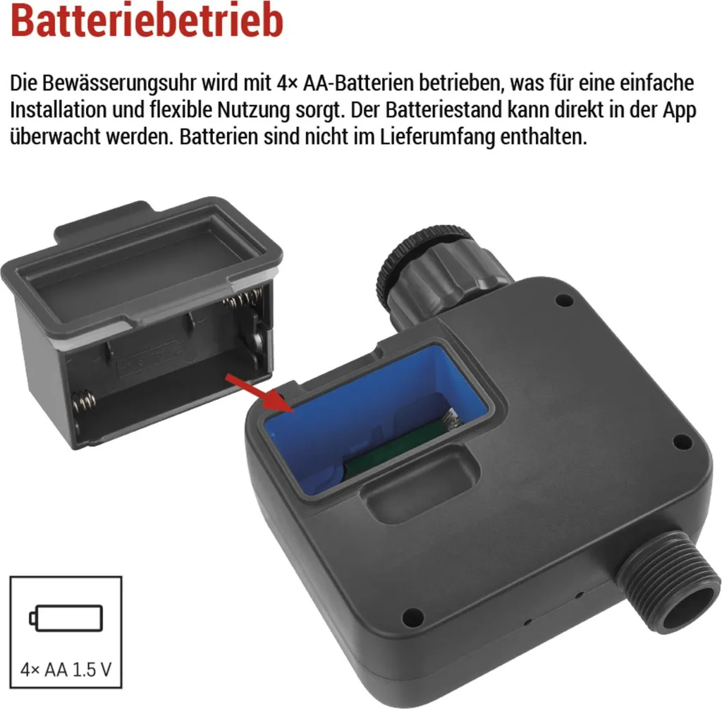 Programmateur d'arrosage sans fil 8 bar à haute pression EMOS ZigBee