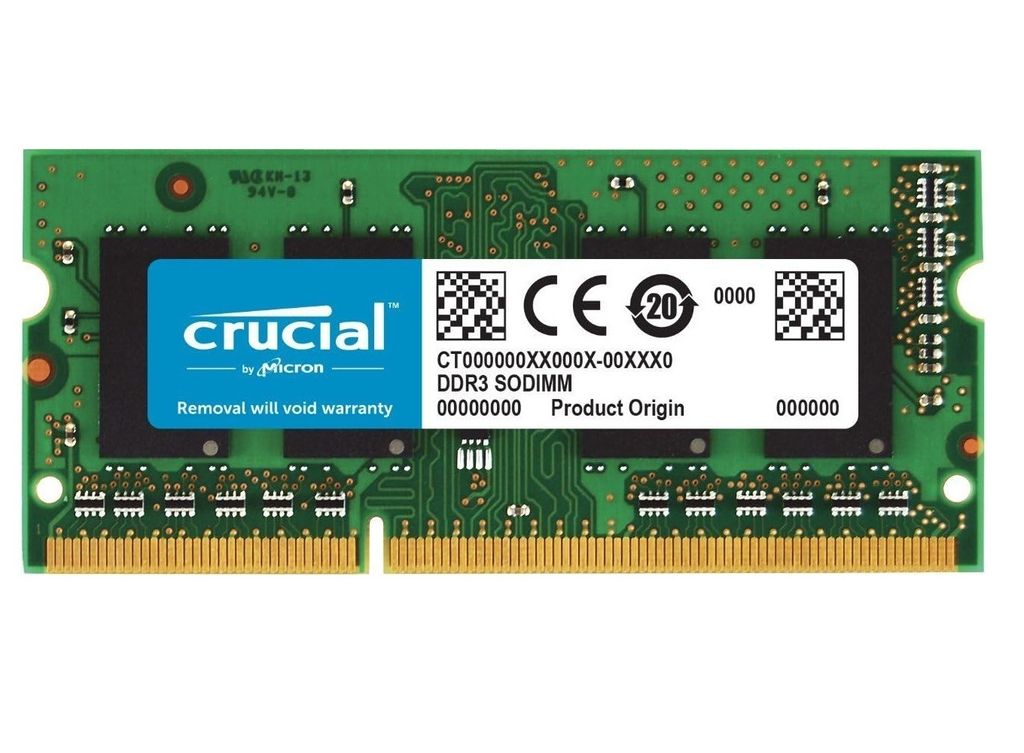 Crucial 16GB kit (8GBx2) PC3-12800, 16 GB, 2 x 8 GB, DDR3L,
