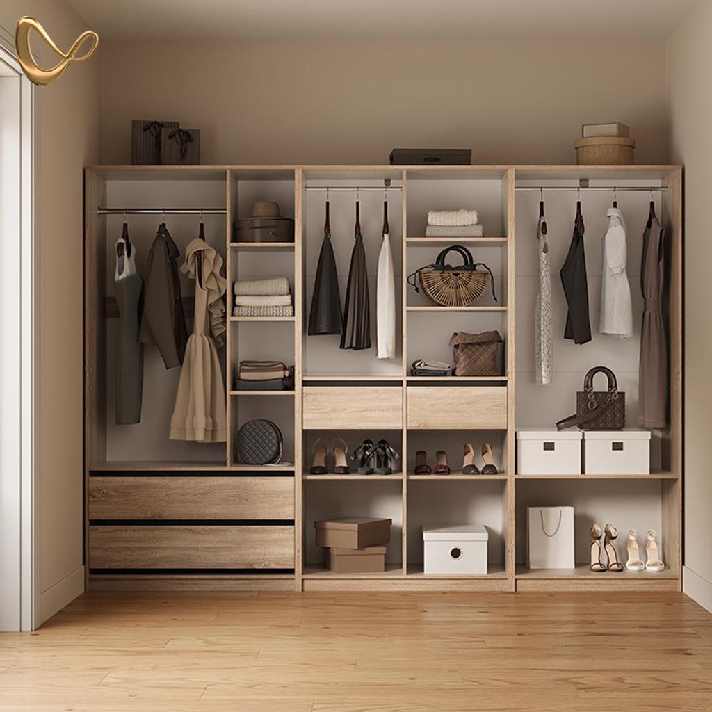 Kleiderschrank Livinity Trento Sonoma 2er Set, Model 58976