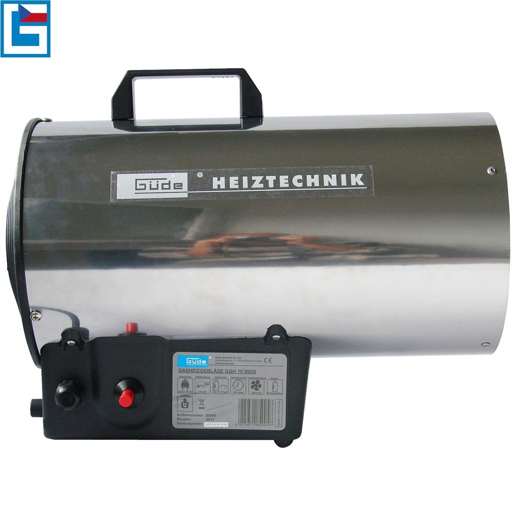 GÜDE Chauffages à gaz GGH10 Inox 10KW Image du produit 