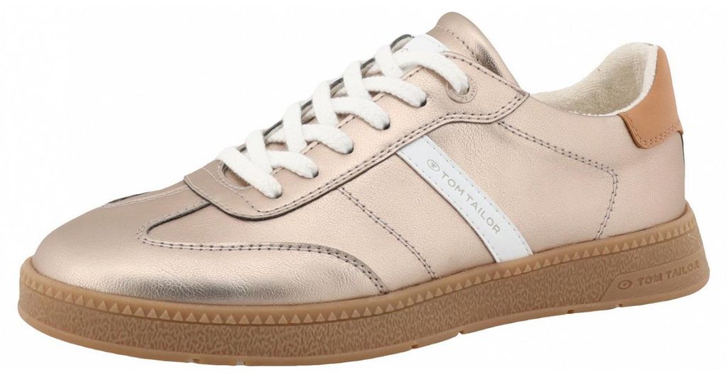Tom Tailor 9590150001_42, Weiblich, Erwachsener, Modische Sneakers, Gold, Tunnelzugverschluss, Thermoplastischer Gummi (TPR)