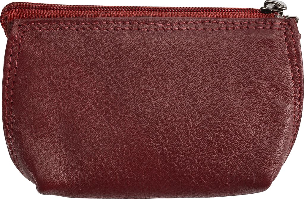 Josephine Osthoff - Schlüsseltui MAXX Schlüsseltasche Münztasche in Leder Echtleder mit Kreditkarten-RFID-Schutz Doppelnaht 1 Außentasche 1 Kar...