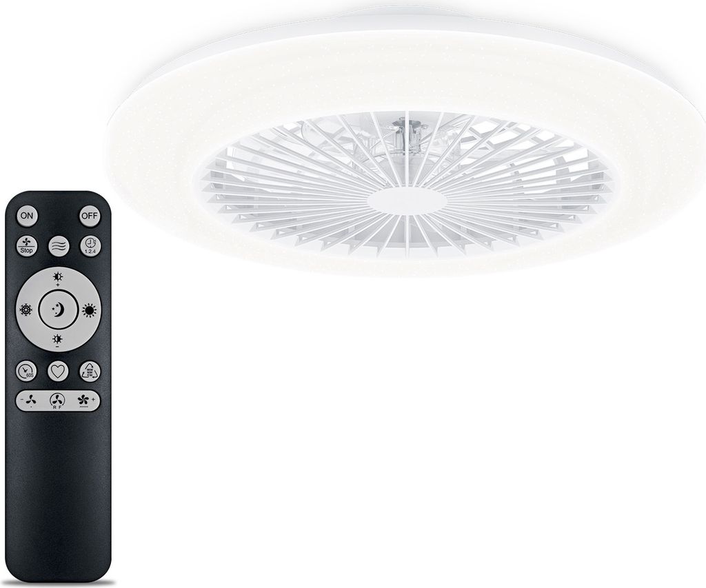 Philips Deckenventilator Lüfter Led Licht Fernbedienung Weiß Dimmbar Weiß483