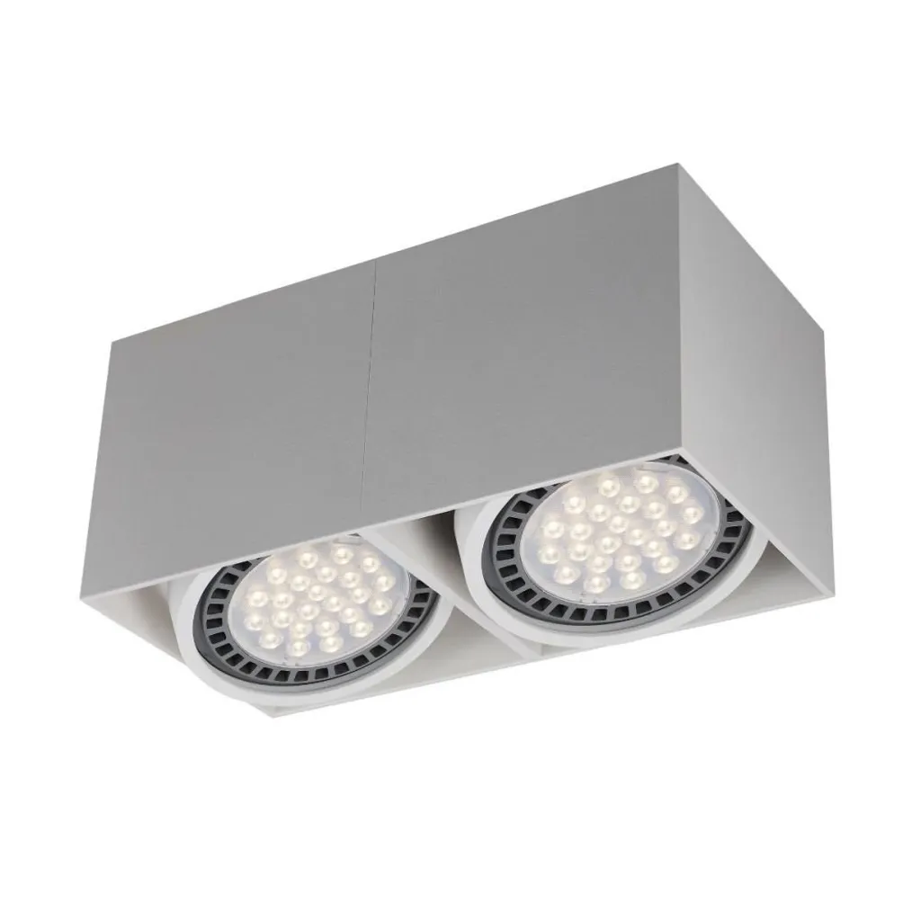 Zuma Line Box Bianco 2 Luci ES111: Illuminazione Tecnica Soffitto 15W