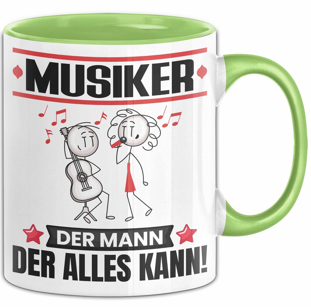 Musiker Tasse Geschenk für Musiker Der Mann Der Alles Kann Geschenkidee zum Geburtstag (Grün)