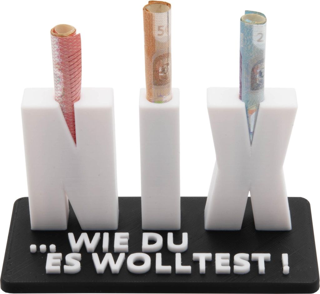 Geschenk Geldgeschenk Nichts NIX Geldscheingeschenk Geschenkidee Geburtstag