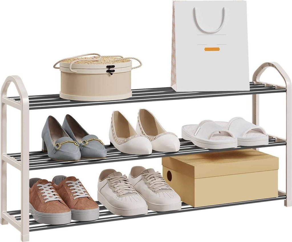 EUGAD Schuhregal mit 3 Ebenen leichte Schuhablage für 9-12 Produktbild 