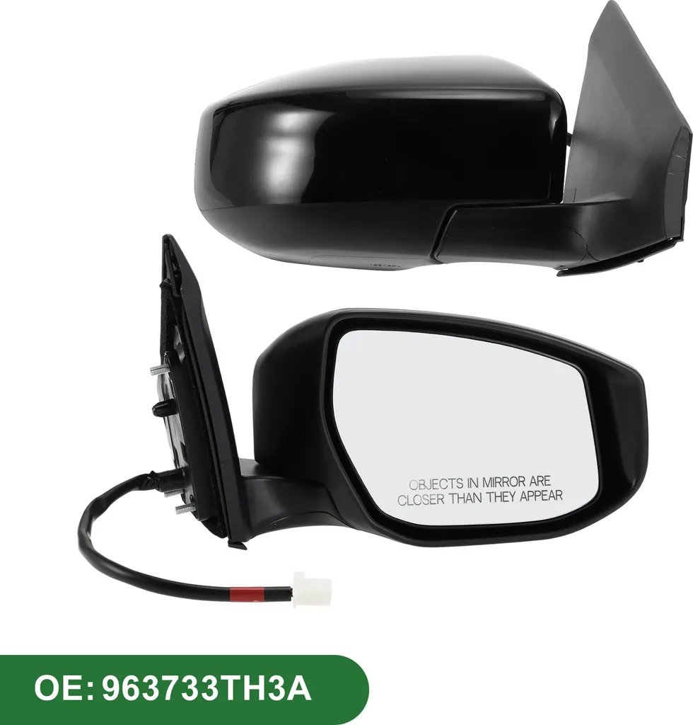 Rétroviseur droit pour Nissan Sentra 2013-2015 - 963733Th3A Noir 5 Broches
