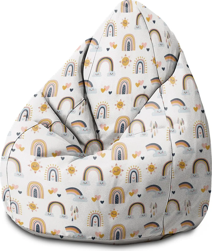 Offerta Pouf Sacco Bambini Dreamroots 70x70x105 Arcobaleno Pieno