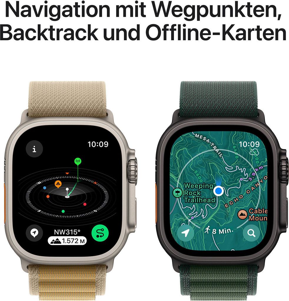 Apple Watch Ultra 2 49mm GPS+4G Titan Ocean Armband Produktbild 