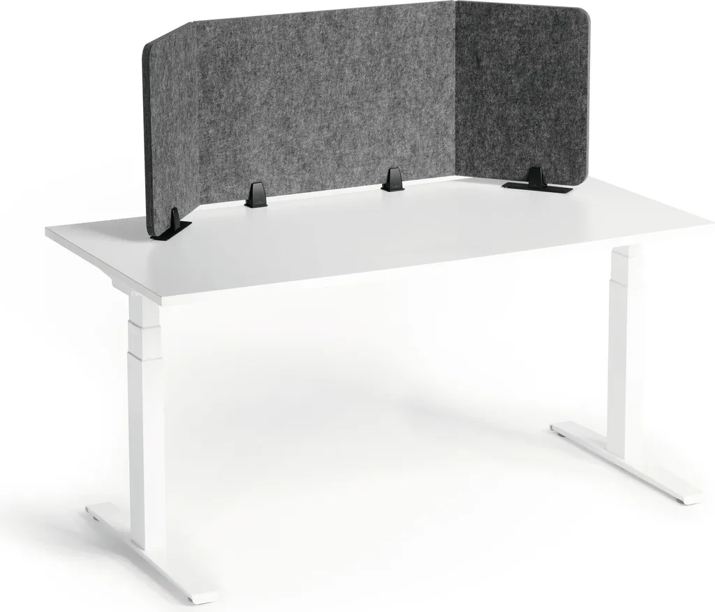 Panneau de séparation de bureau Gris 160cm Durable EFFECT Style Moderne - 13