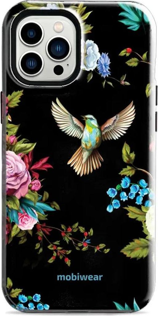Handyhülle für iPhone 12 Pro Max, Mobiwear Elite Pro, Nachtkolibri