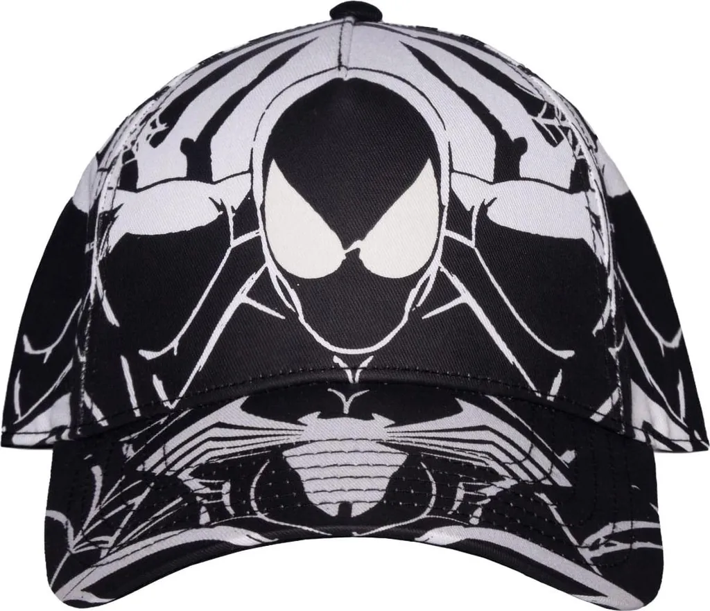 T-shirt Spider-Man Baseball noir et blanc imprimé intégral taille L