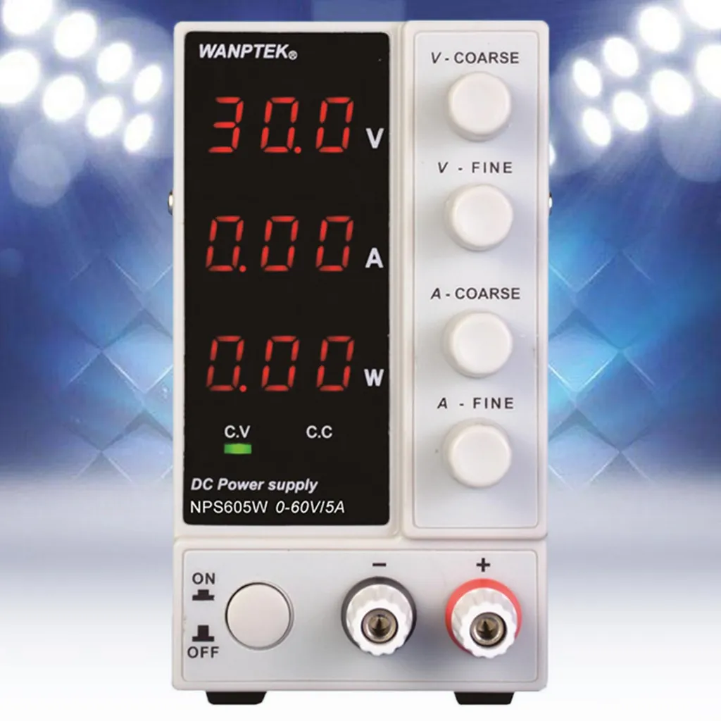 Source d'alimentation stabilisée 60V 5A blanche pour laboratoire Pro - 2
