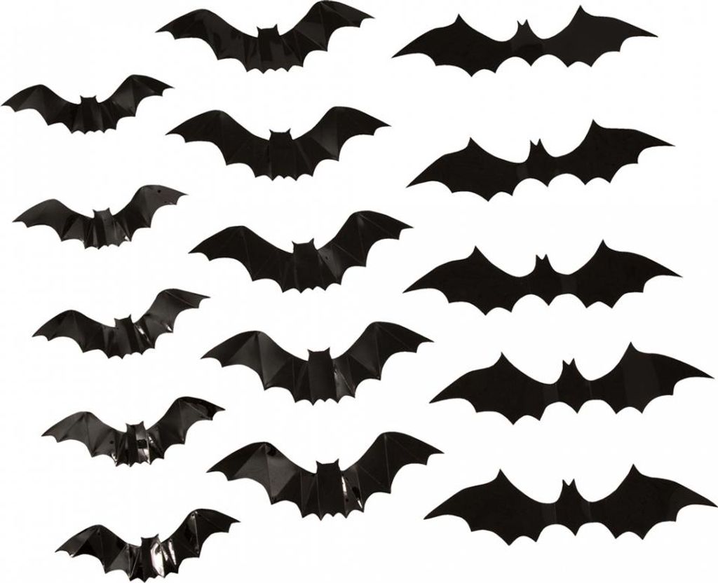 3D Fledermaus Halloween Wandsticker 15 St.
