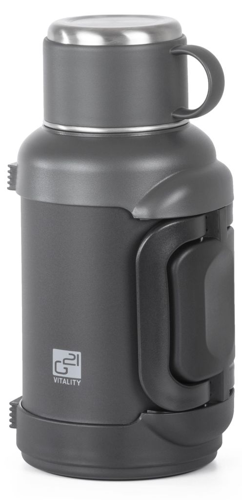 Termoska G21, roestvrij staal, 2500 ml, zwart-grijs Productafbeelding 