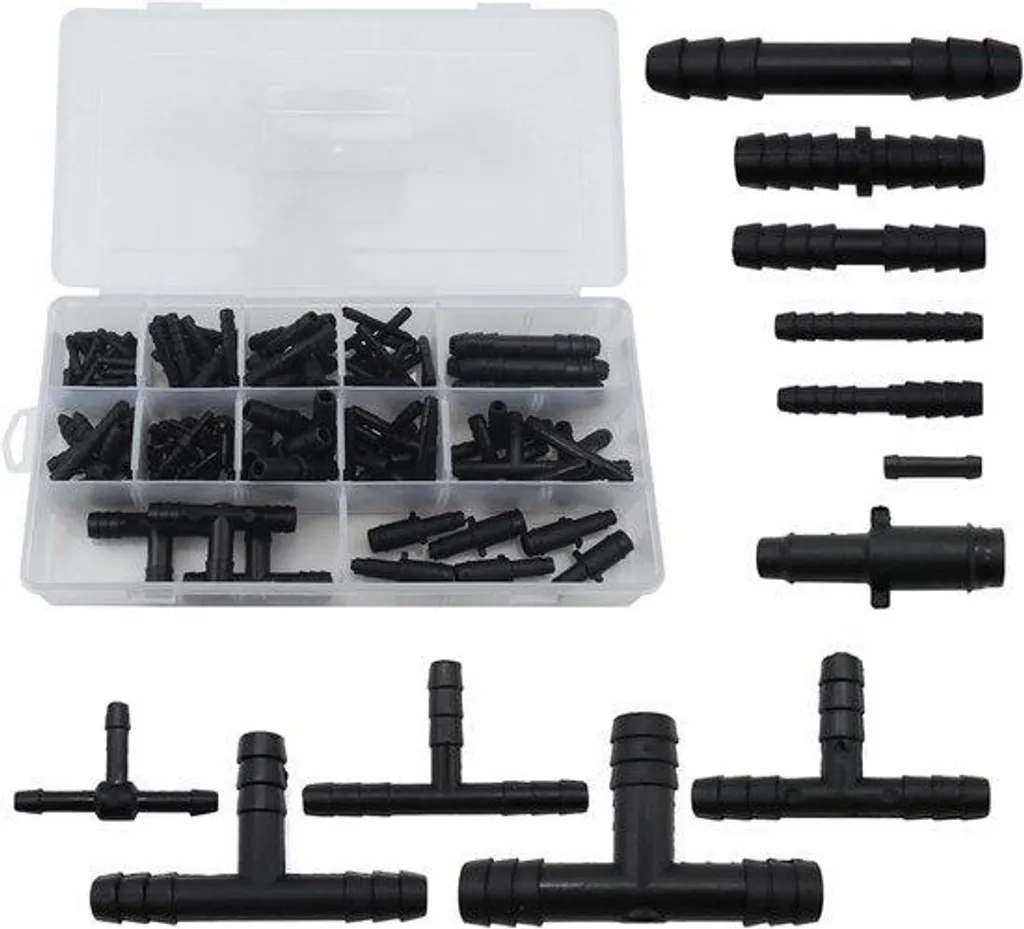 Kit raccords tuyau robustes 113 pcs - Connectique haute résistance UV