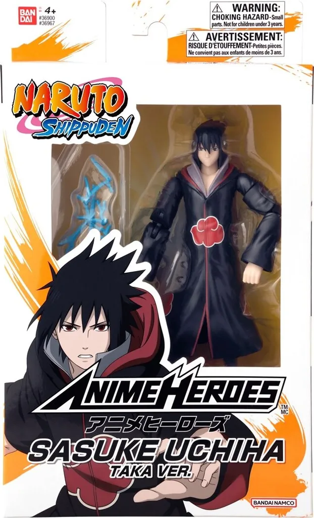 Figurine articulée Naruto Sasuke Uchiha Taka avec accessoires de jeu