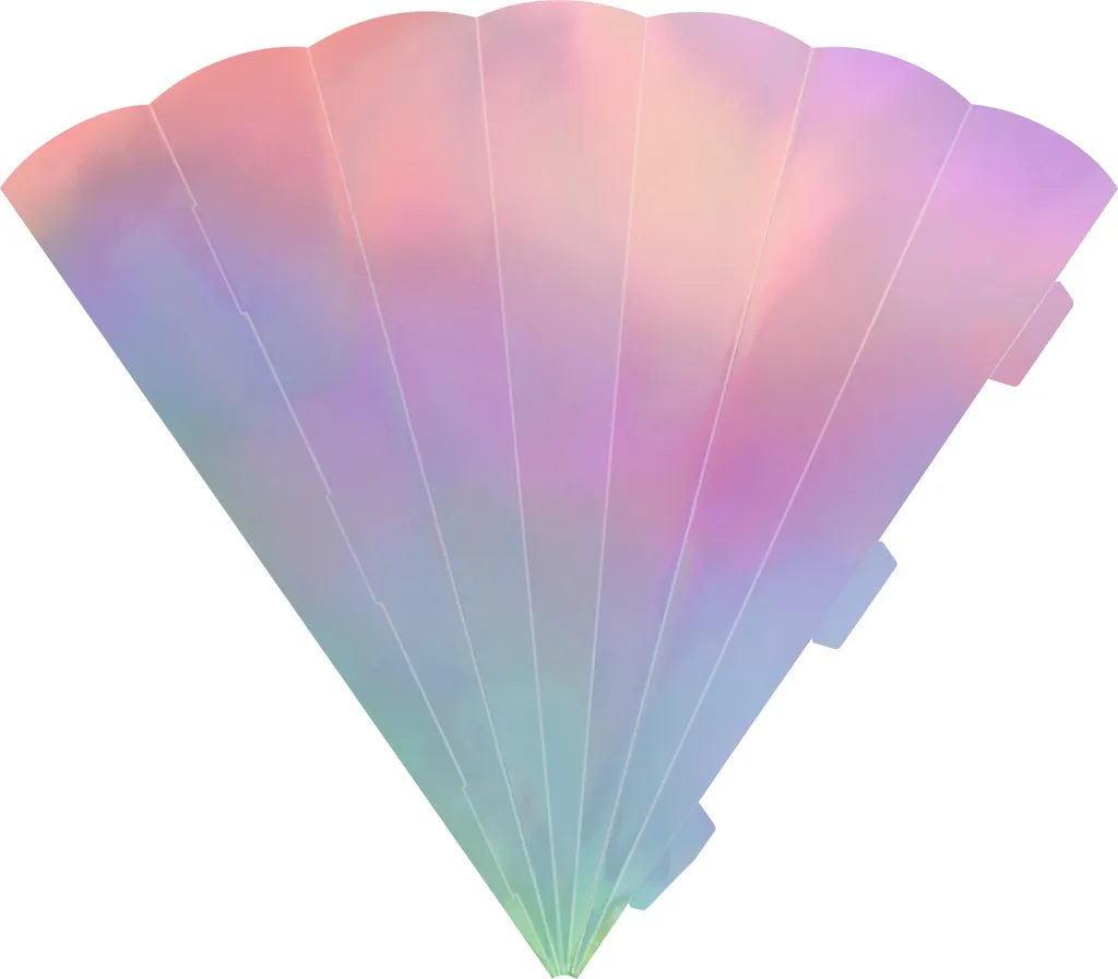 Heyda 204870092 Cornet Scolaire 69cm Irisé Argenté pour la Rentrée
