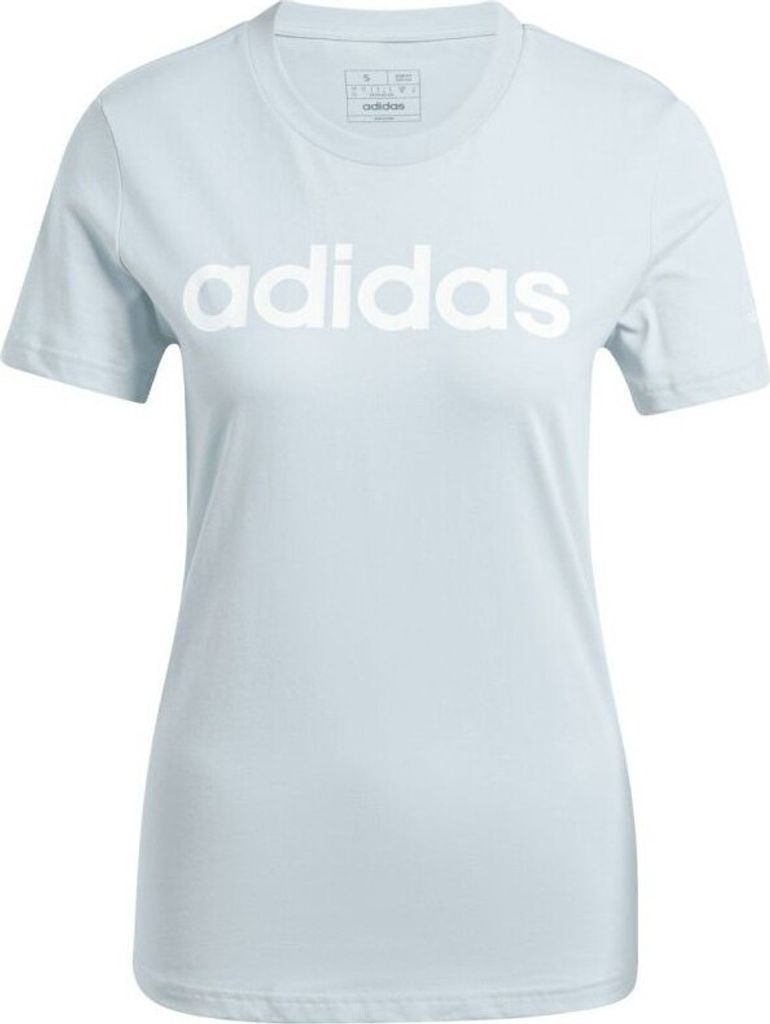 ADIDAS Essentials Slim Logo T-Shirt Damen blau M