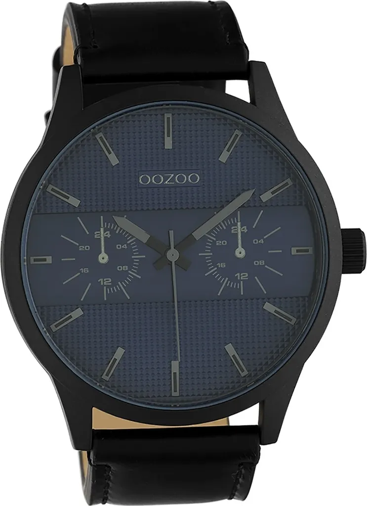 Montre mixte Oozoo noire idéale pour le travail et le quotidien