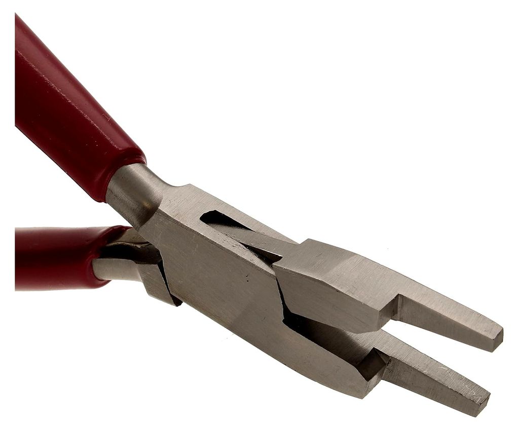 WrapMaker Zange – 152 mm Schmuckherstellungswerkzeug mit poliertem Stahlkopf, PVC-Komfortgriff und Doppelblattfedern