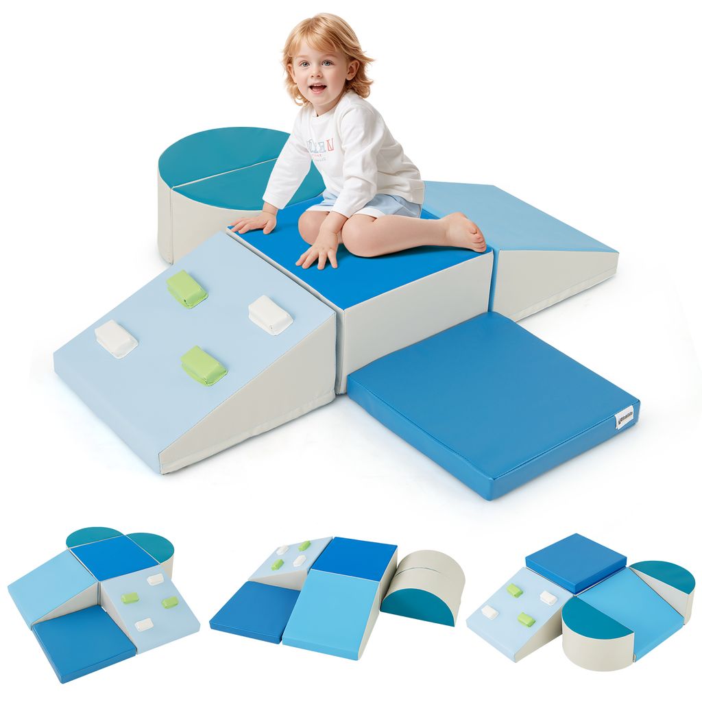 COSTWAY 6-Teiliges Schaumstoff-Kletterblock-Set, leichtes Produktbild 