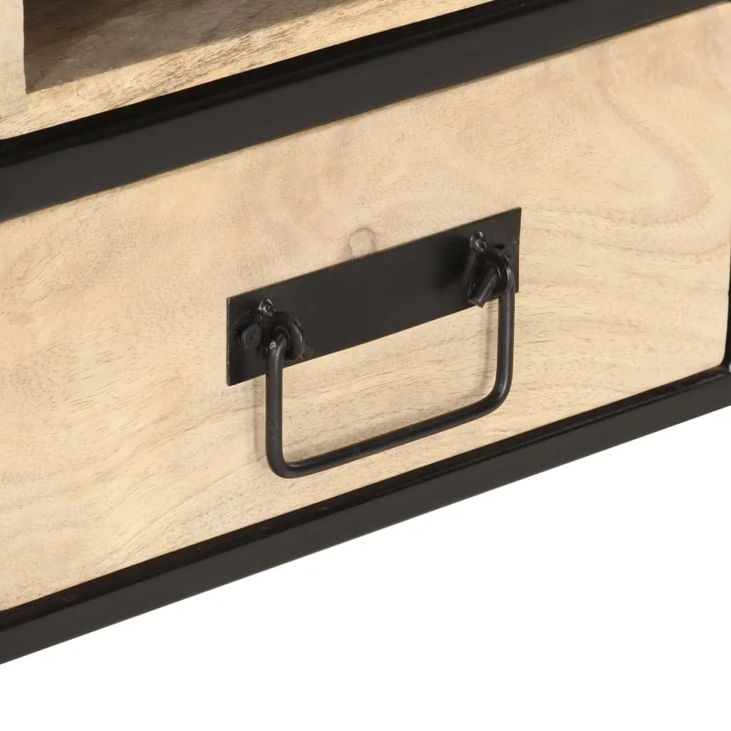 vidaXL Table basse 100x50x40 cm en bois de manguier massif robuste