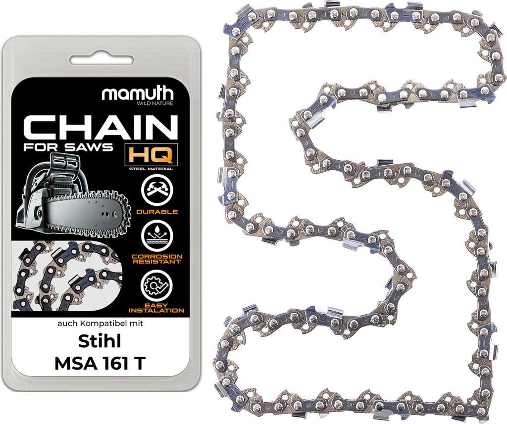 Catena motosega da 25 cm, 1,3 mm, passo 1/4", 60 maglie, Immagine del prodotto 
