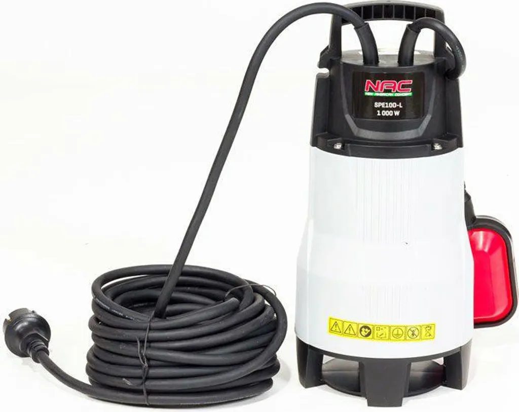 Pompe à Eau Sale Nac 1100W SPE100D-L - Pompe de Relevage Immersion