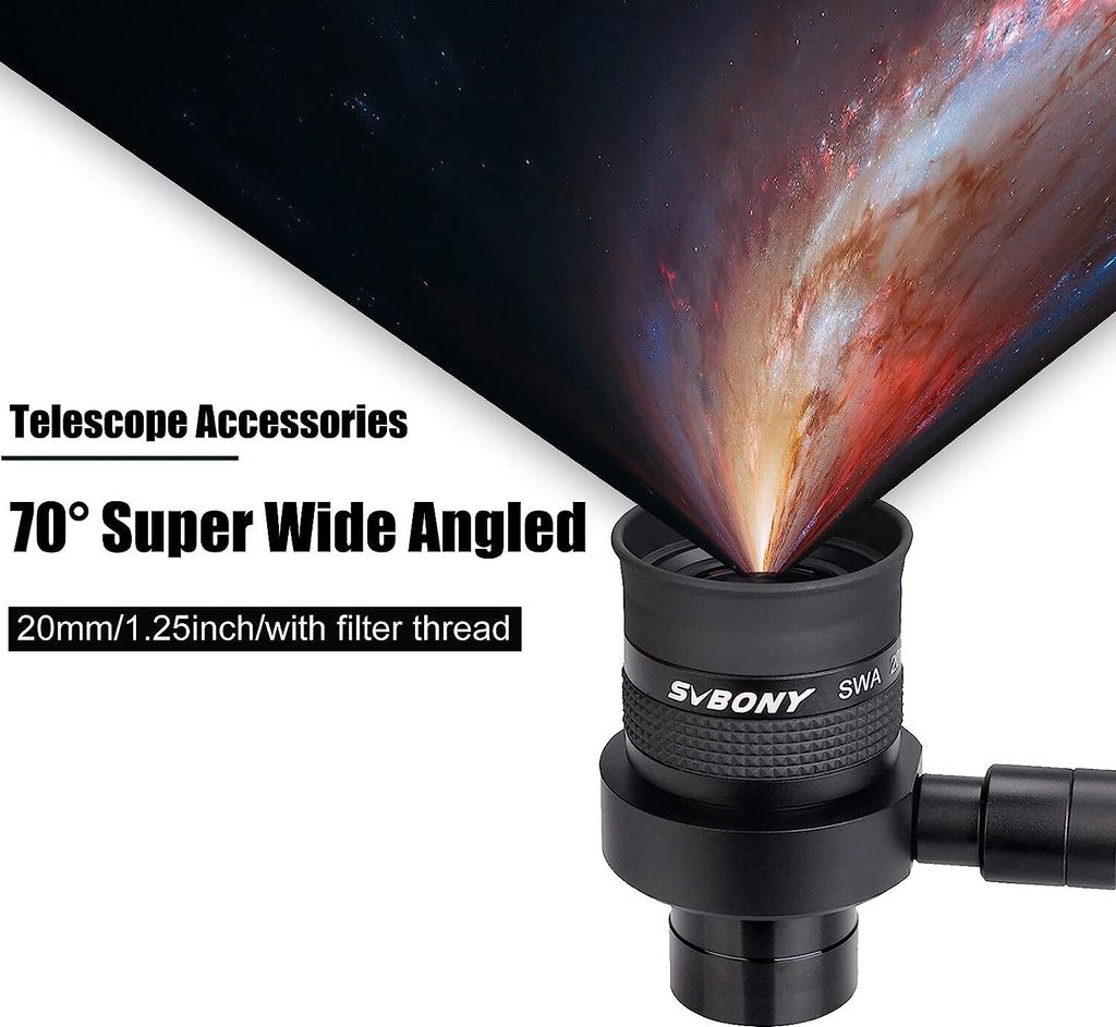 Svbony SV152 okulár 1,25 palce 20 mm nastavitelný osvětlený Obrázek produktu 6