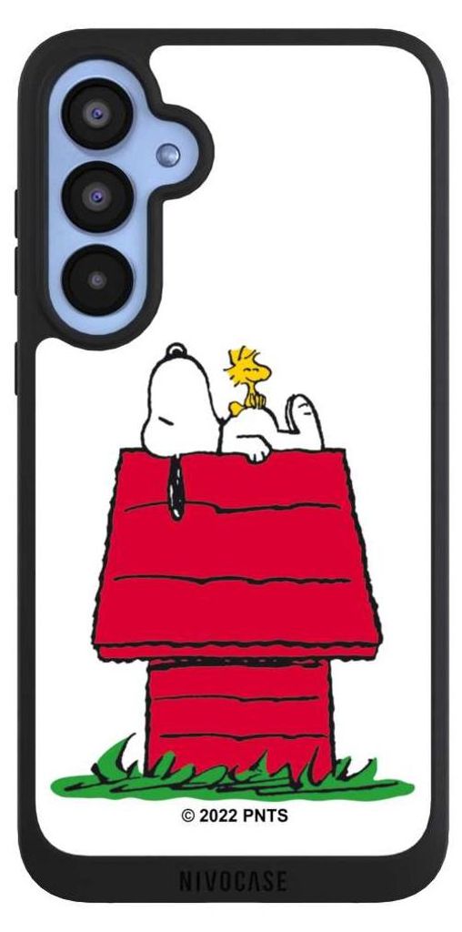NIVOCASE Handyhülle für Samsung Galaxy A55 5G Hülle NIVOpure Case Schwarz Offizielles Lizenzprodukt Peanuts Snoopy