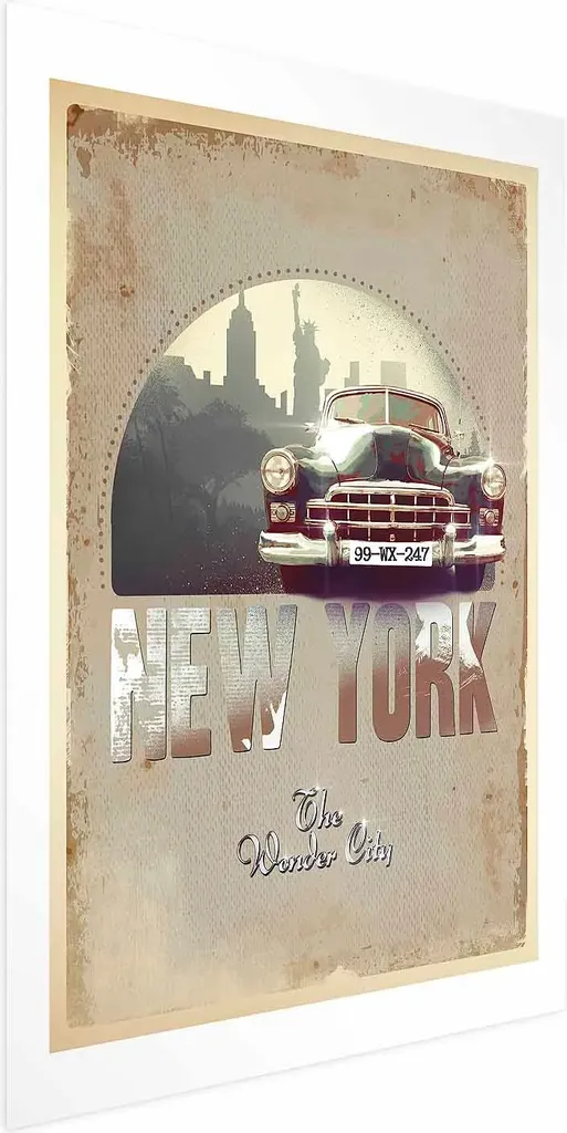 Stampa New York 60x90 senza Cornice | Poster da Parete Alta Resa