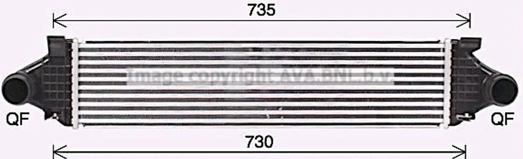 Refroidisseur Air PRASCO VO4297 Aluminium Durable Volvo V70 S60 V60