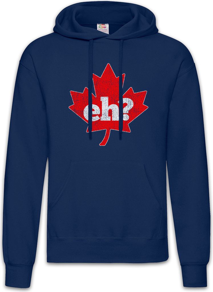 Urban Backwoods Canada Eh, Herren Hoodie, Farbe: Navy, Größe: 2XL