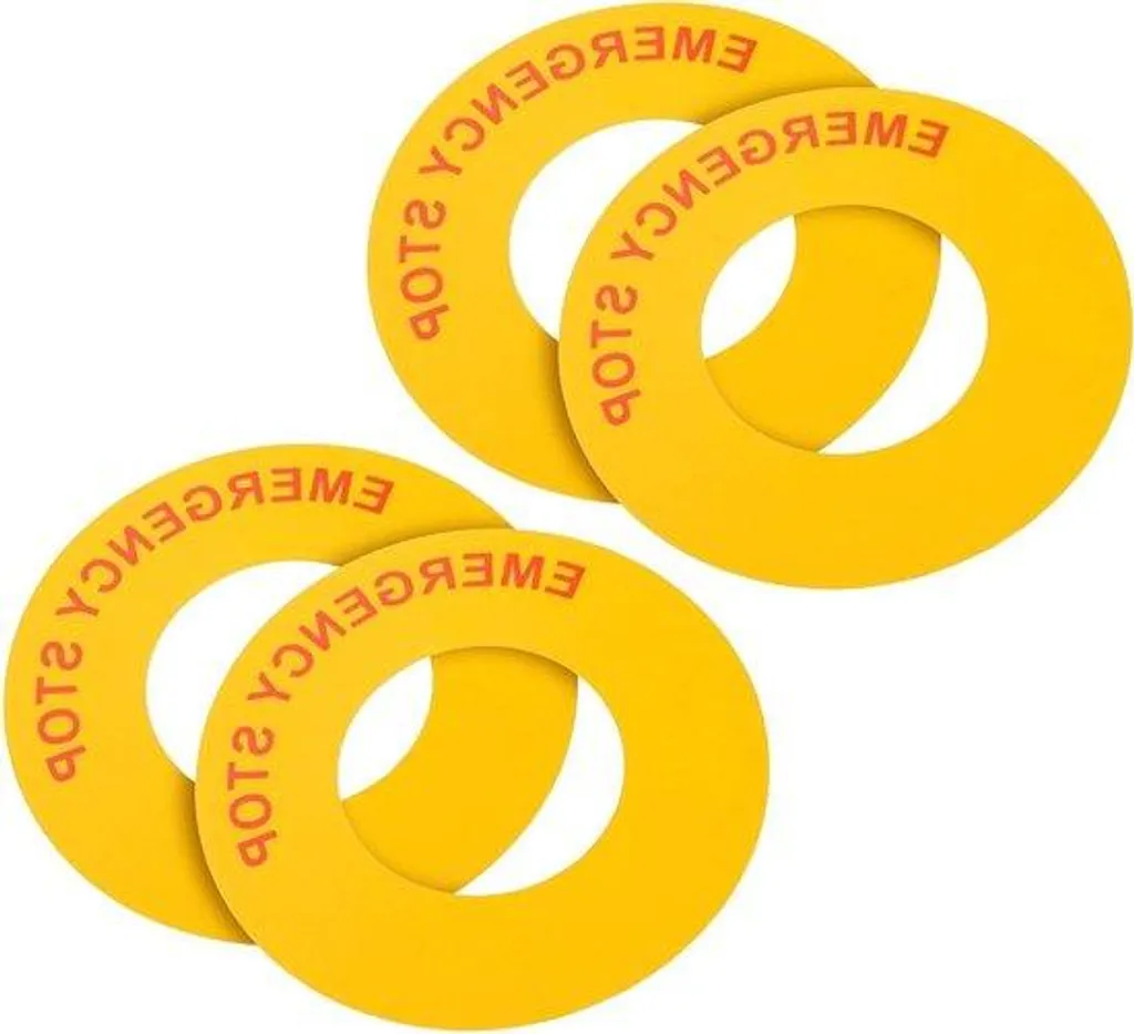 Stickers Arrêt d'Urgence Allecto Plus Résistants - Pack de 4 Unités