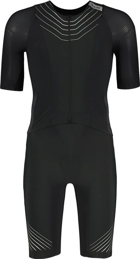 Huub Pinnacle Kurzarm-trisuit Schwarz L Mann Schwarz L