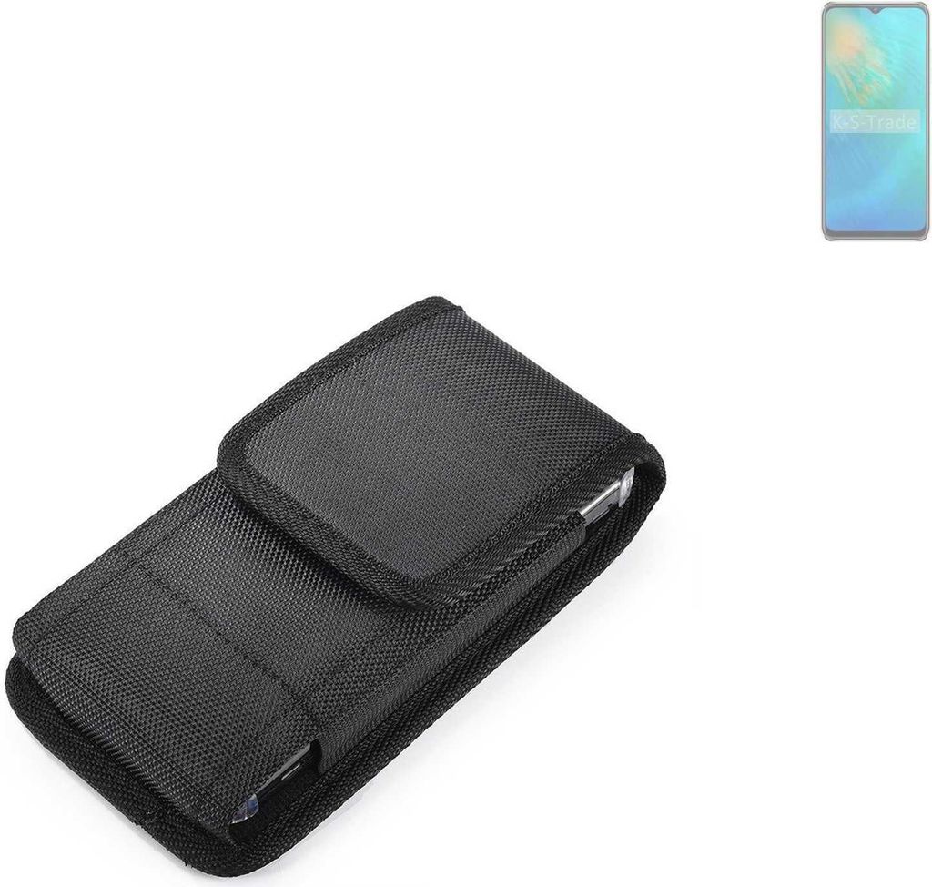 Holster Gürteltasche kompatibel mit Oukitel C37 Holster Gürtel Tasche wasserabweisend Handy Hülle Schutz Hülle Outdoor schwarz K-S-Trade